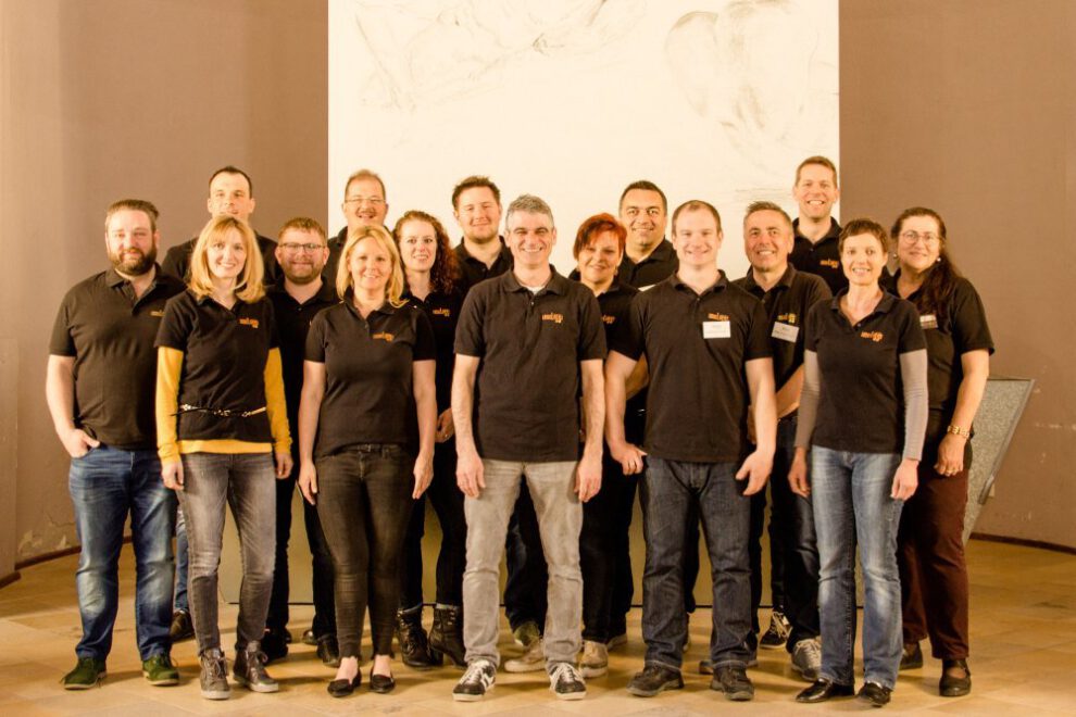 Gruppenfoto der Winzer